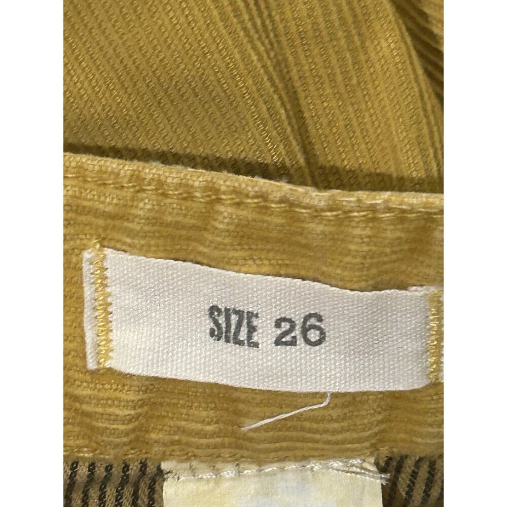 Madewell Yellow Corduroy Pants size 26 - Picture 5 of 5